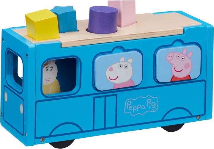 Actual product image Boti Peppa Pig Schoolbus shape sorter wood