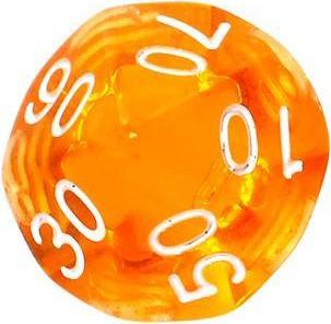 Immagine prodotto Rebel Set di dadi da gioco di ruolo - Cristallo - Oranžinis