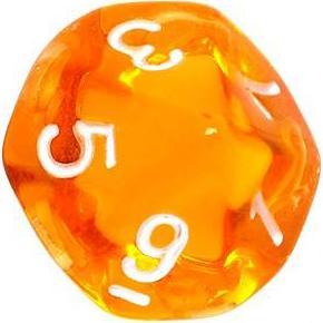 Immagine prodotto Rebel Set di dadi da gioco di ruolo - Cristallo - Oranžinis