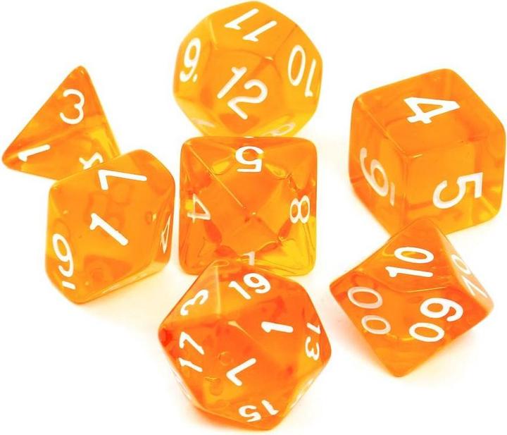 Immagine prodotto Rebel Set di dadi da gioco di ruolo - Cristallo - Oranžinis