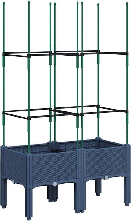 Produktbild VidaXL Pflanzkübel mit Rankgitter PP