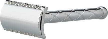 Actual product image Fatip Classic Retro Large Nickel Plated Open Comb Razor Single 1 Unit