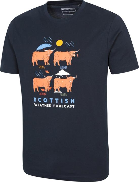 Immagine prodotto Mountain Warehouse Scottish Weather Forecast Maglietta Grafica Uomo (XS)