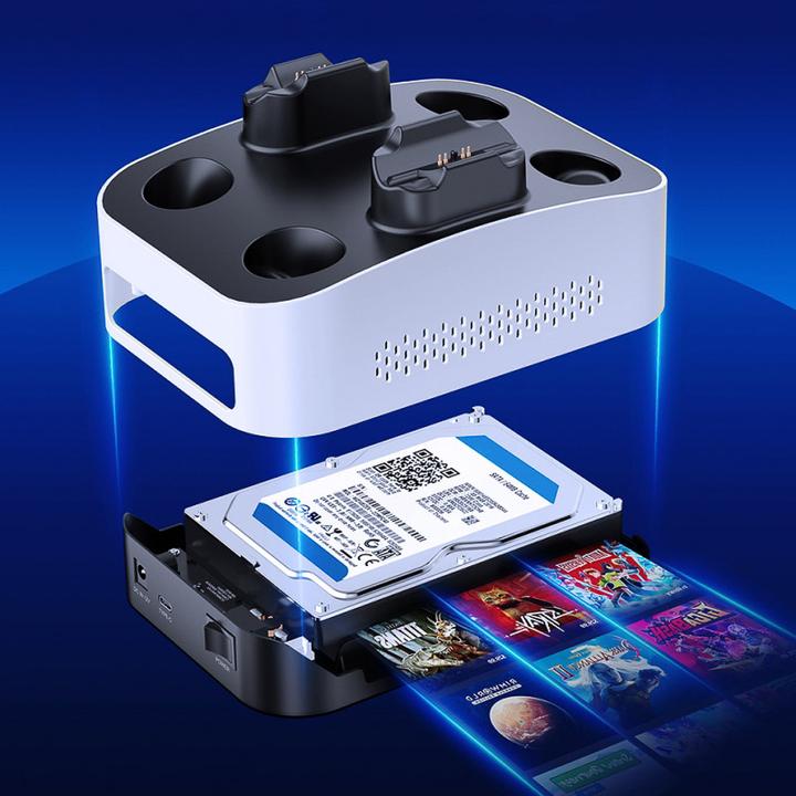 Immagine prodotto Graugear G-3506-CG-8TB - enclosure per disco rigido + stazione di ricarica (3.5")