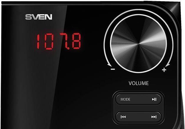 Actual product image Sven MS-305, 2.1 speakers, FM, Bluetooth, USB/SD, LED Ekranas, RC unit, power output 40W (20 + 2  1