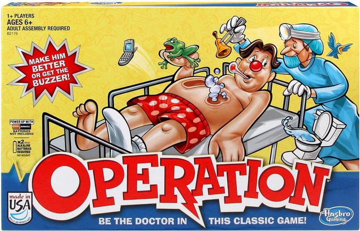 Immagine prodotto Hasbro Gaming GIOCO žaidimas Operazione classica, B2176127 (Inglese)