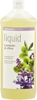 Actual product image Sodasan Pflanzenseife Lavendel-Olive Bio (Liquid soap, 1000 ml)