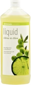 Actual product image Sodasan Pflanzenseife Zitrus-Olive Bio (Liquid soap, 1000 ml)