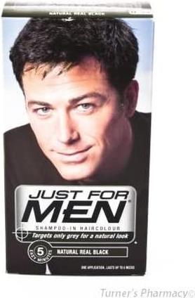 Just For Men Natural Real Black H55 Shampoo 1ml (Natural Real Black)