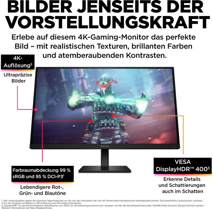 Produktbild HP Omen 27k (3840 x 2160 Pixel, 27")