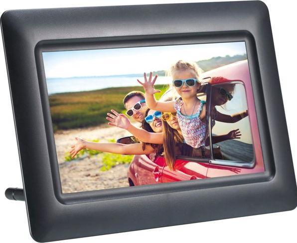 Image du produit AGFAPHOTO Cadre photo numérique Agfa Digital Photo Frame 7 "" 7 HD LED + Calendar Clock - Noir (7", 1024 x 600 pixels)