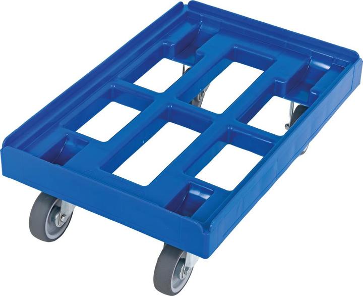 Produktbild E.S.B. Transportroller 610 x 410 mmblau, mit 4 LR (300 kg)
