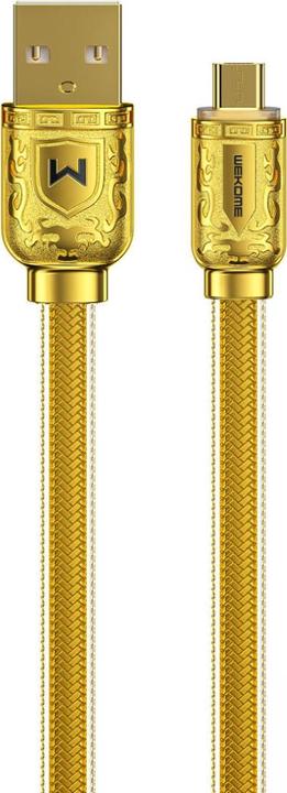 Produktbild WK Design Sakin Series fast charging cable / USB data transmission - microUSB 6A 1m gold (WDC-161) (1 m, USB 3.2 Gen 1)