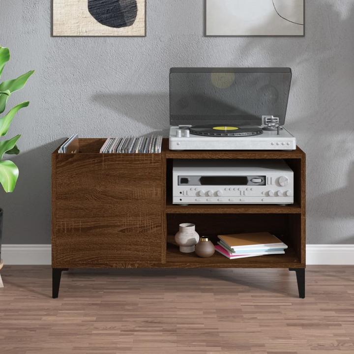 Image du produit VidaXL Plattenschrank Braun Eichen-Optik 84,5x38x48 cm Holzwerkstoff