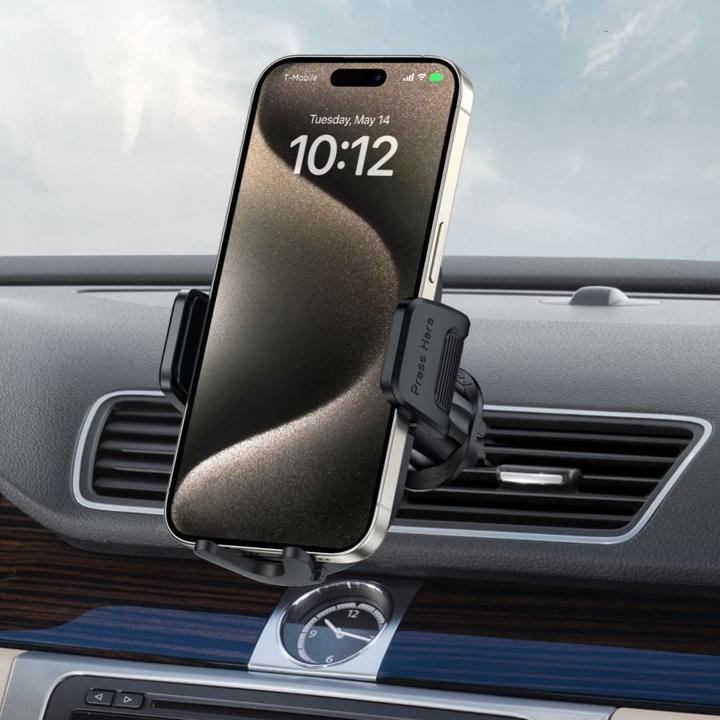 Produktbild Tech-Protect V7 car phone holder for cockpit / air vent - black
