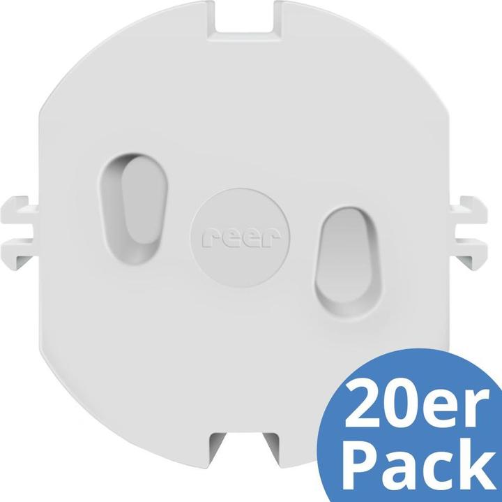 Actual product image Reer Kindersicherungen Steckdosenkappe 20er Pack einfache Montage