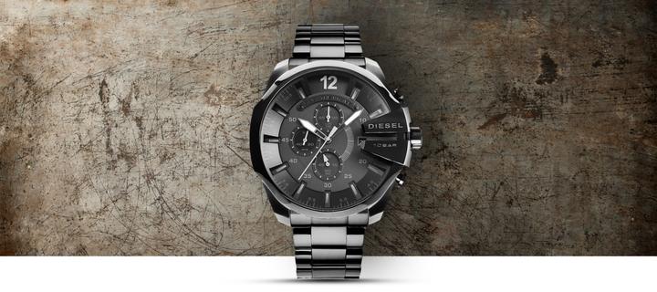 Image du produit Diesel Zegarek Zegarek Męski Mega Chief DZ4355 Czarny (Chronographe, 51 mm)