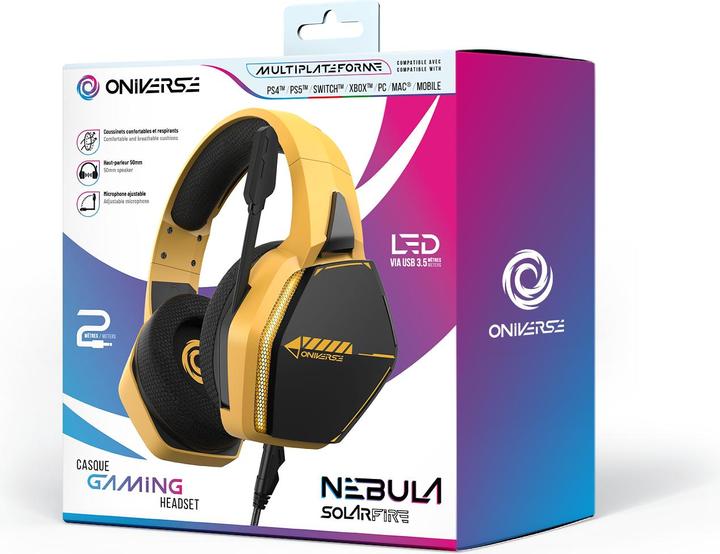 Image du produit Oniverse Gaming Headset Nebula - Solarfire Yellow (Filaire)