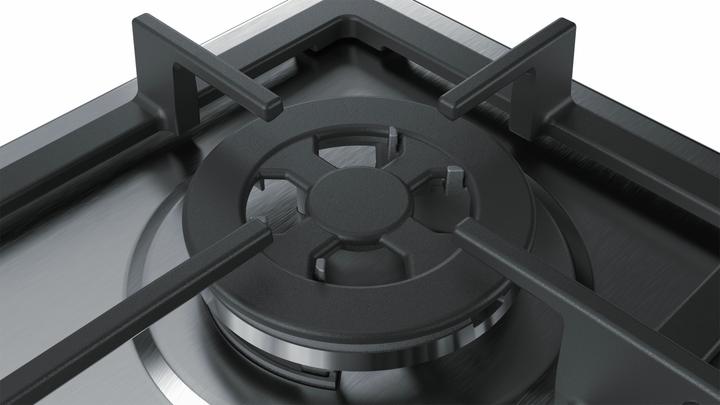 Immagine prodotto Bosch Hausgeräte Serie 4 PGH6B5B90 Piano cottura a gas integrato in acciaio inossidabile 4 Zone
