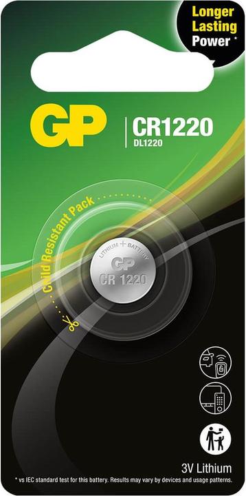 Produktbild GP Batteries Cr1220 (1 Stk., CR1220, 36 mAh)