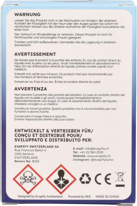 Nährwerte und Zutaten SKE Crystal 4in1 Kit (Blaubeere, Cola, Kirsche, Fisch, Himbeere)