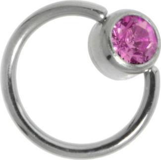 Bijouteria Dünne Piercings (Chirurgenstahl 316L, Kristall)