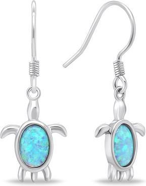 Brilio Silver - Playful silver turtle earrings EA651WLB