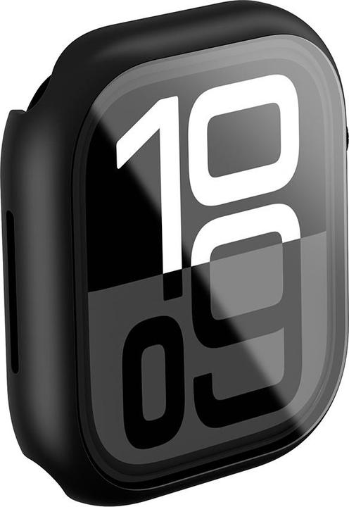 Amazingthing Radix Glass Case für Apple Watch 42 mm, Schwarz