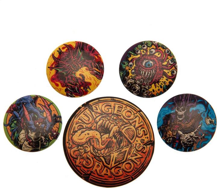Immagine prodotto Dungeons & Dragons Set di badge (confezione da 5)