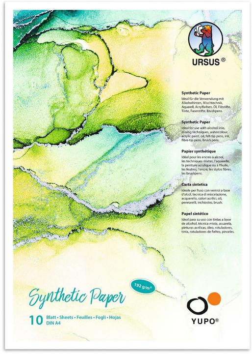 Ursus Painting pad Yupo Synthetic, A4, 10 sheets (A4)
