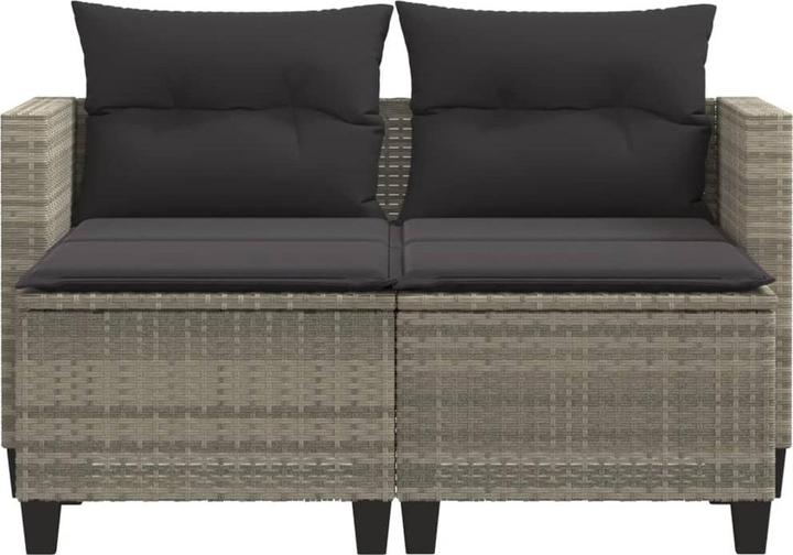 Actual product image VidaXL Garden sofa 2-seater with stools