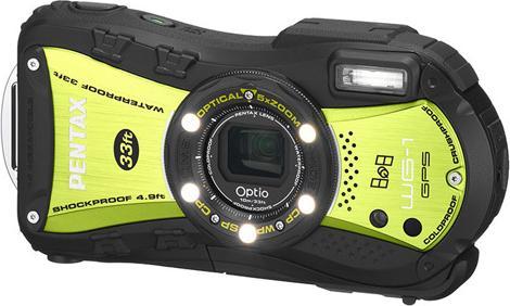 Produktbild Pentax Optio WG-1 GPS, 14MP, 5x WW-Zoom, Wasserfest, Grün (1/2,3'')