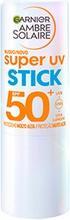 Actual product image Garnier Ambre Solaire Super Uv Stick Spf50+ 9ml - High Protection Sunscreen (Suntan cream, SPF 50+)