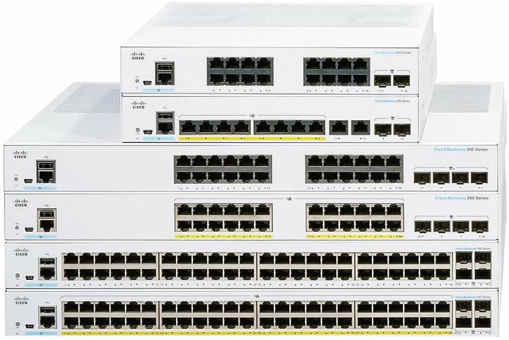 Immagine prodotto Cisco Interruttore PoE+ CBS350-24P-4G-EU 28 Porta (24 Porti)