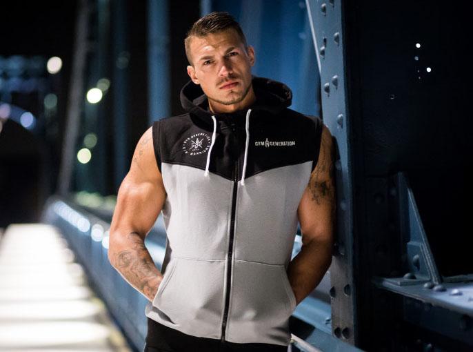 Immagine prodotto Gym Generation Felpa con cappuccio Warriors NERO (M, L)