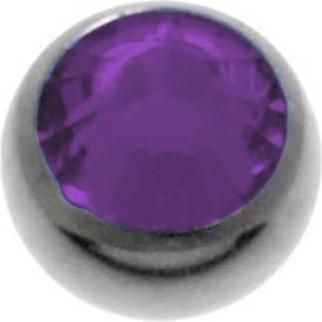Bijouteria 1.2mm Titan Piercingteil (Swarovski Kristall, Titan)