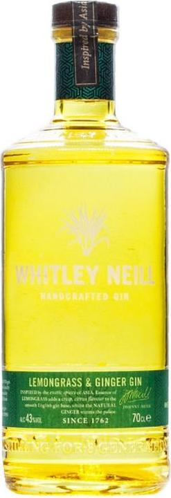 Produktbild Whitley Neill Lemongrass & Ginger (Zitronengras & Ingwer) Dry Gin (1 x 70 cl)