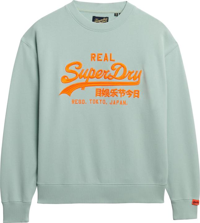 Image du produit Superdry Pull ample à col ras-du-cou fluo Vintage Logo (14)