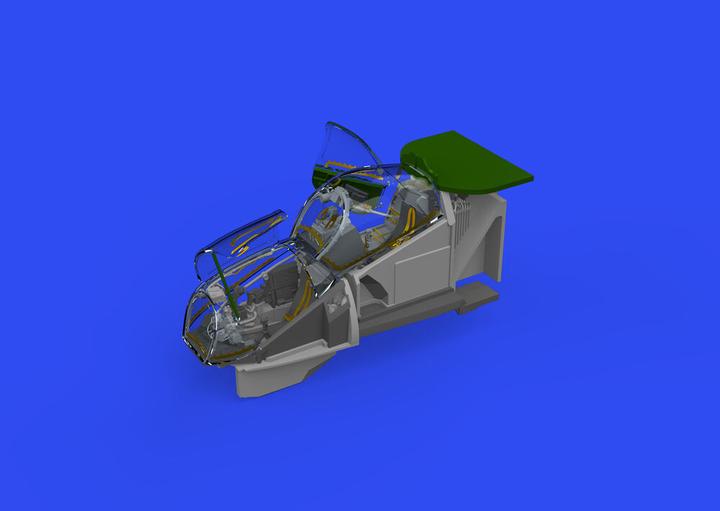 Produktbild Eduard Mi-24V cockpit black (Mi-35) PRINT & SPACE 1/48 /ZVEZDA