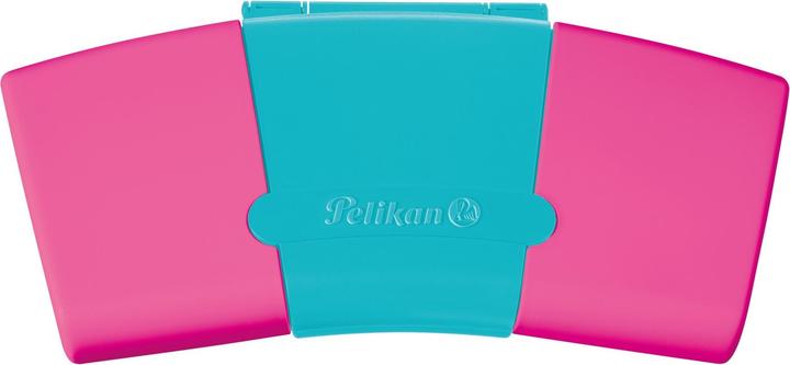 Image du produit Pelikan Couleurs fluorescentes Coffret d'encre opaque 12 couleurs, turquoise et rose (Pink, Turquoise, 12 ml)