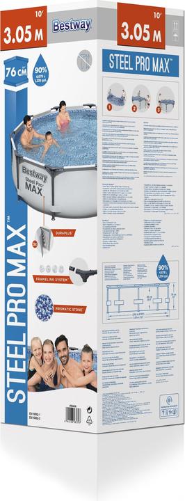 Image du produit Bestway Piscine Steel Pro Max 305x76cm (ø 305 x 75 cm)