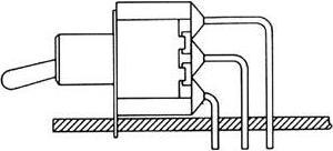 Immagine prodotto Velleman Interruttore verticale a levetta a 90° Dpdt On-On