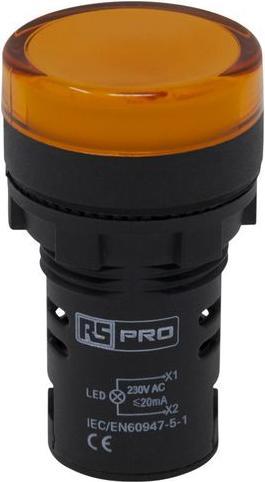 Immagine prodotto Rs Pro Spia luminosa LED giallo 230V