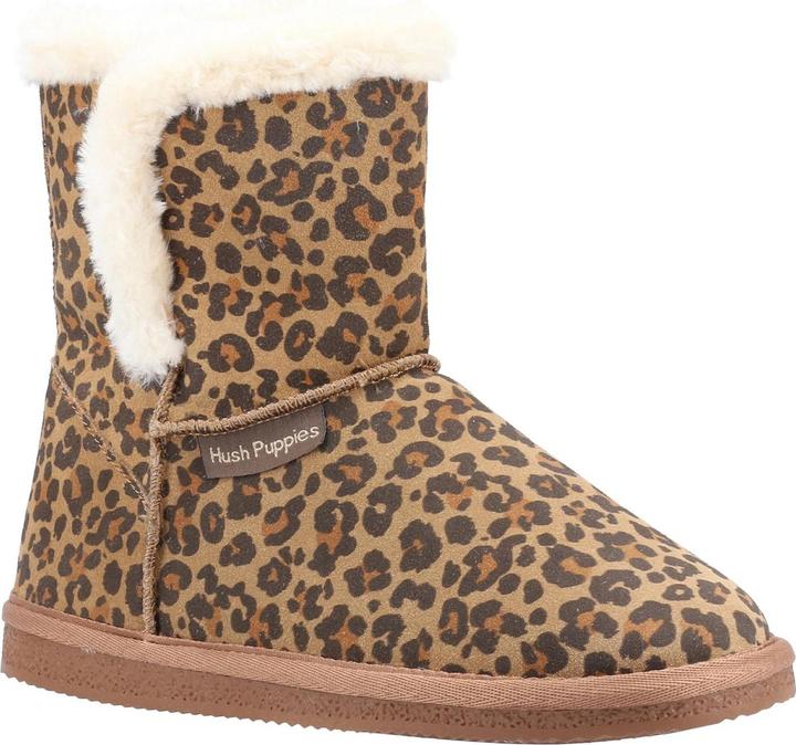 Hush Puppies Hausschuhstiefel Ashleigh Leomuster Wildleder
