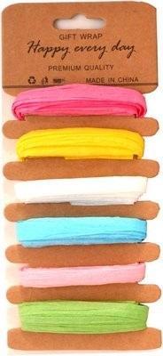 Actual product image Kolorowe Baloniki Pastellfarbene synthetische Bänder, 6 Farben
