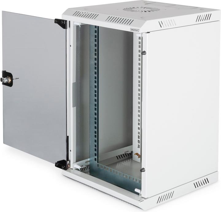 Actual product image Digitus Combi Wall Mounting Cabinet 254 mm (10") and 482.6 (19") mm (5.71 RU, 10 inch rack)