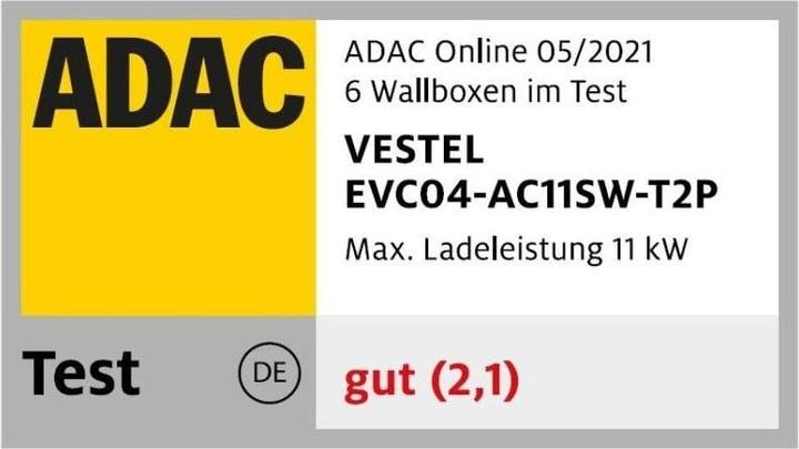 Produktbild Vestel EVC04-AC11 (Typ 2, 11 kW, 16 A, Fest verdrahtet)