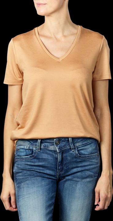 Maison Scotch Regular Fit V-Neck T-Shirt fudge