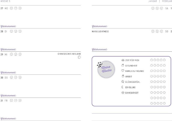 Produktbild Grosser Wochenkalender (Harter Einband, Deutsch)