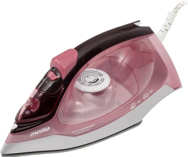 Produktbild Mesko MS 5028 Bügeleisen Trocken- & Dampfbügeleisen Keramik-Bügelsohle (2600 W, 60 g/min)